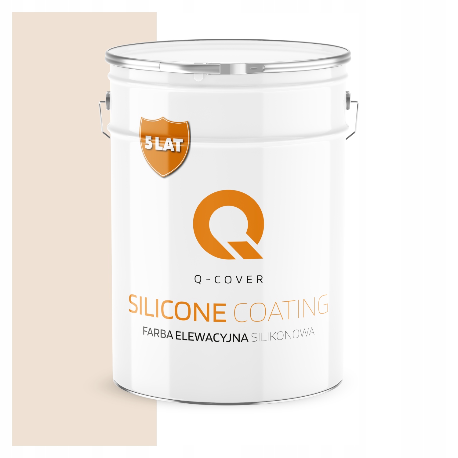 Vonkajšia Silikónová Fasádna Farba 10 L Na Maľovanie Svetlo Béžová F442 Uv