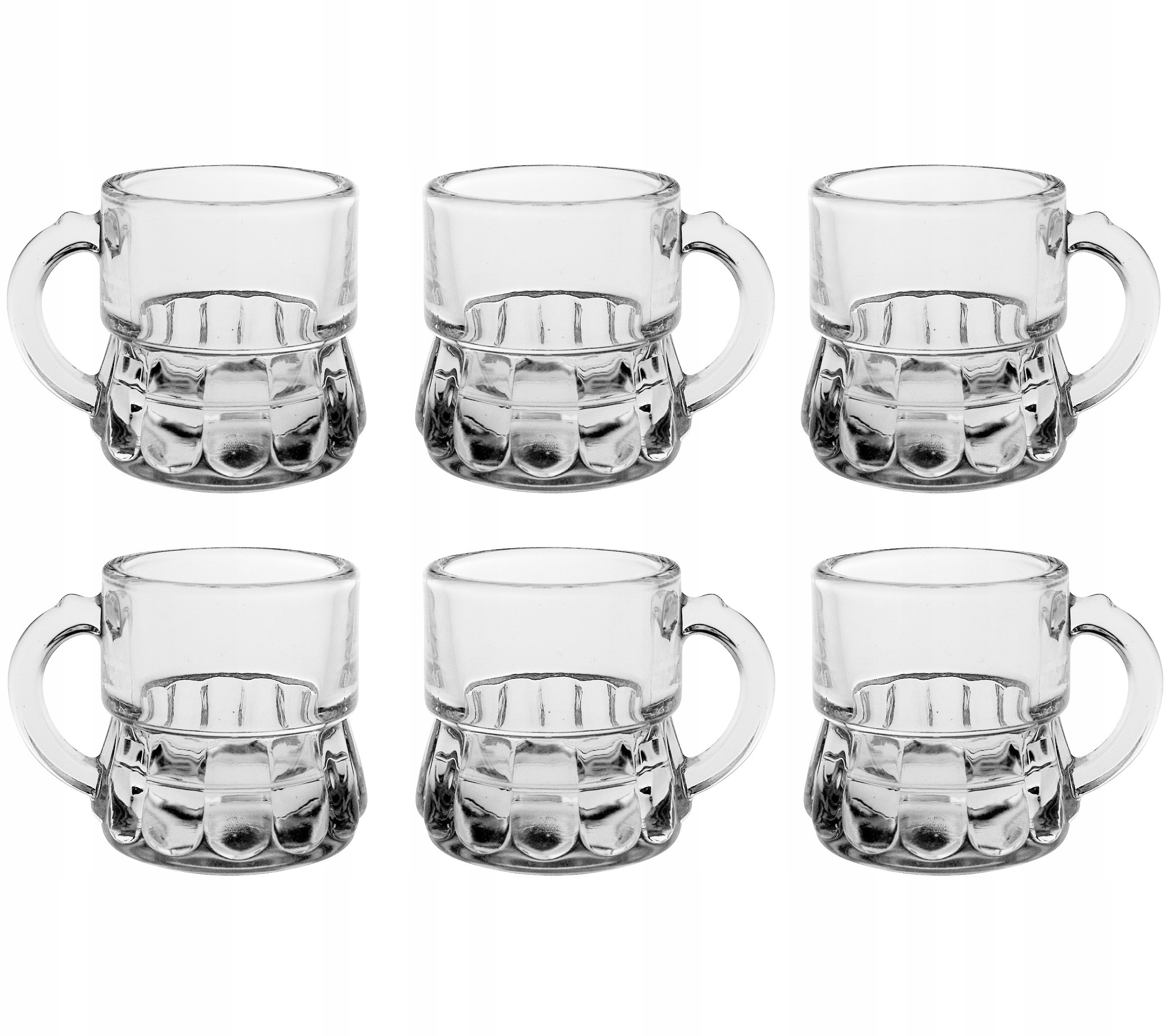 

Komplet Kieliszków Z Uchem Mini Kufle 6 szt 25 ml