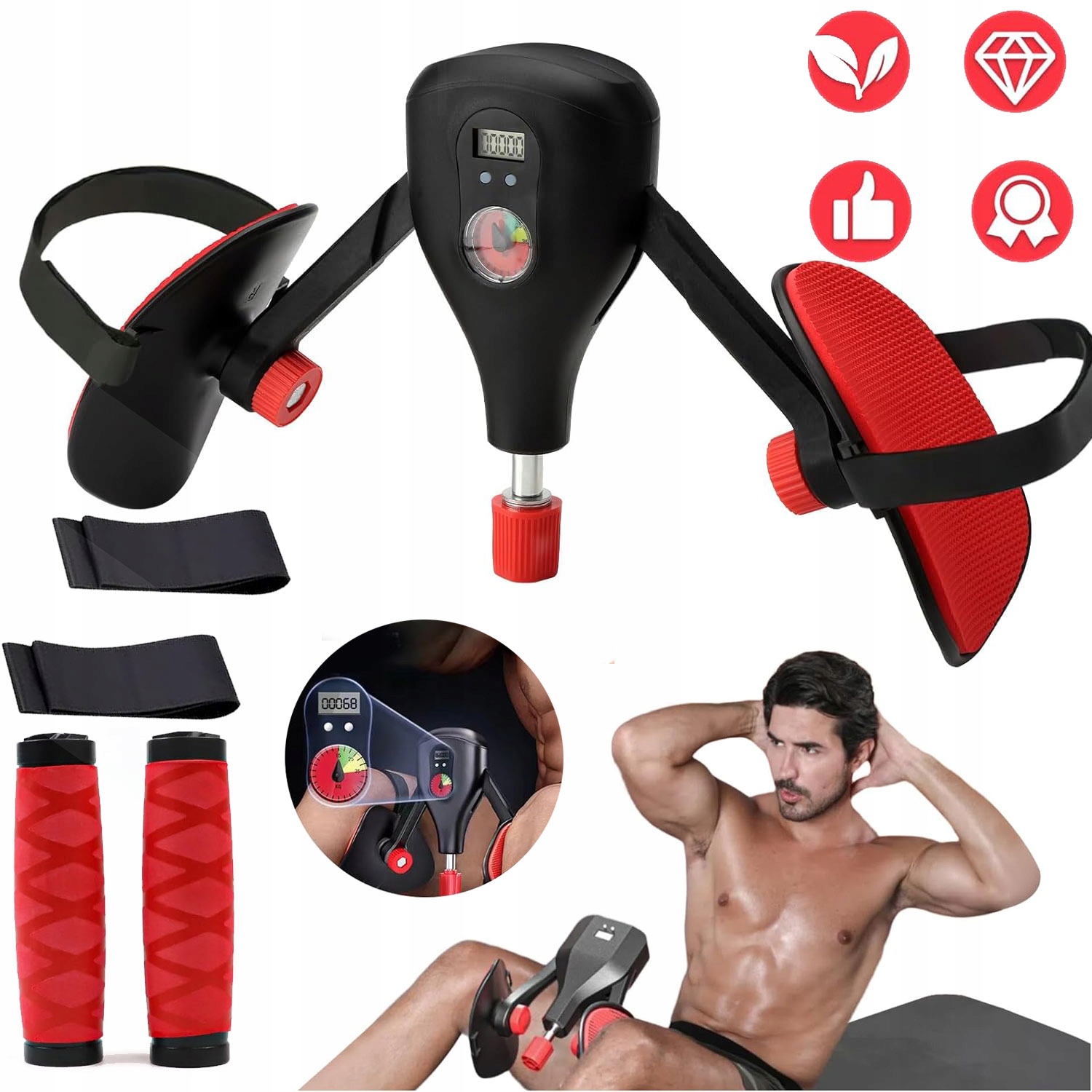 SCISKACZ UD 50KG TRENING MIESNI DNA MIEDNICY Z LICZNIKIEM