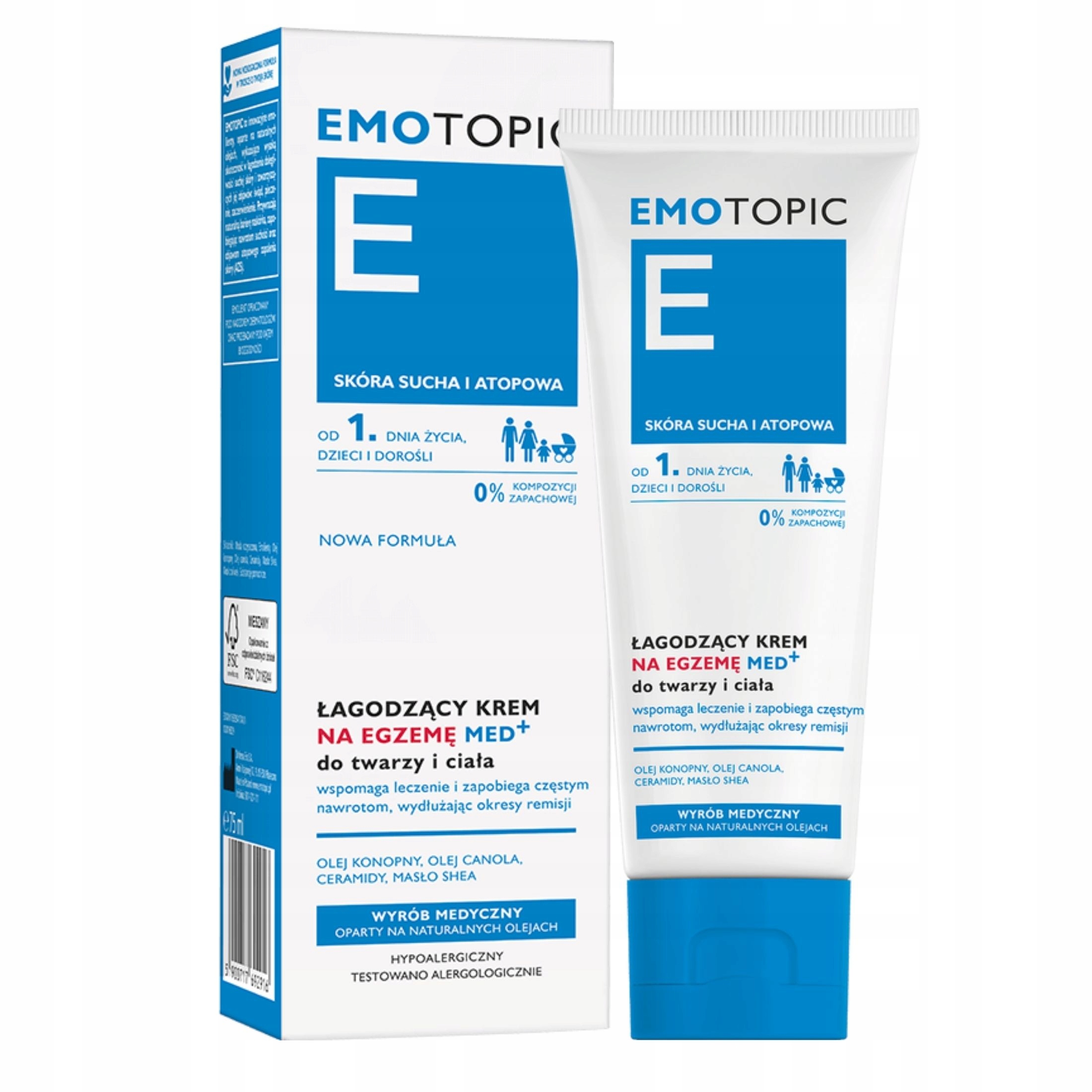 Pharmaceris Emotopic Krem łagodzący na egzemę do twarzy i ciała 75 ml