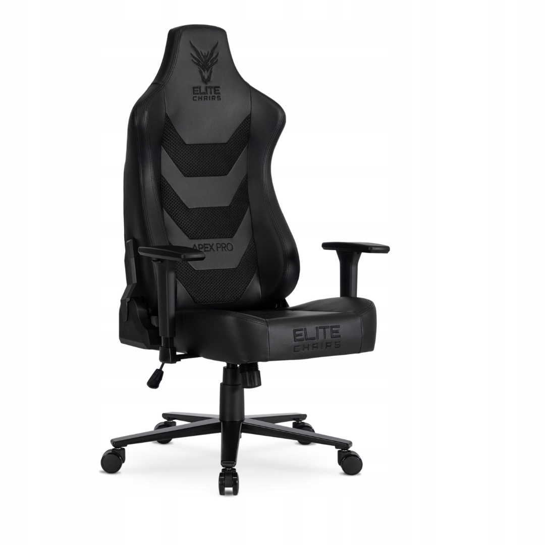 Černá otočná herní židle Ergonomická kancelářská židle Dragon Apex