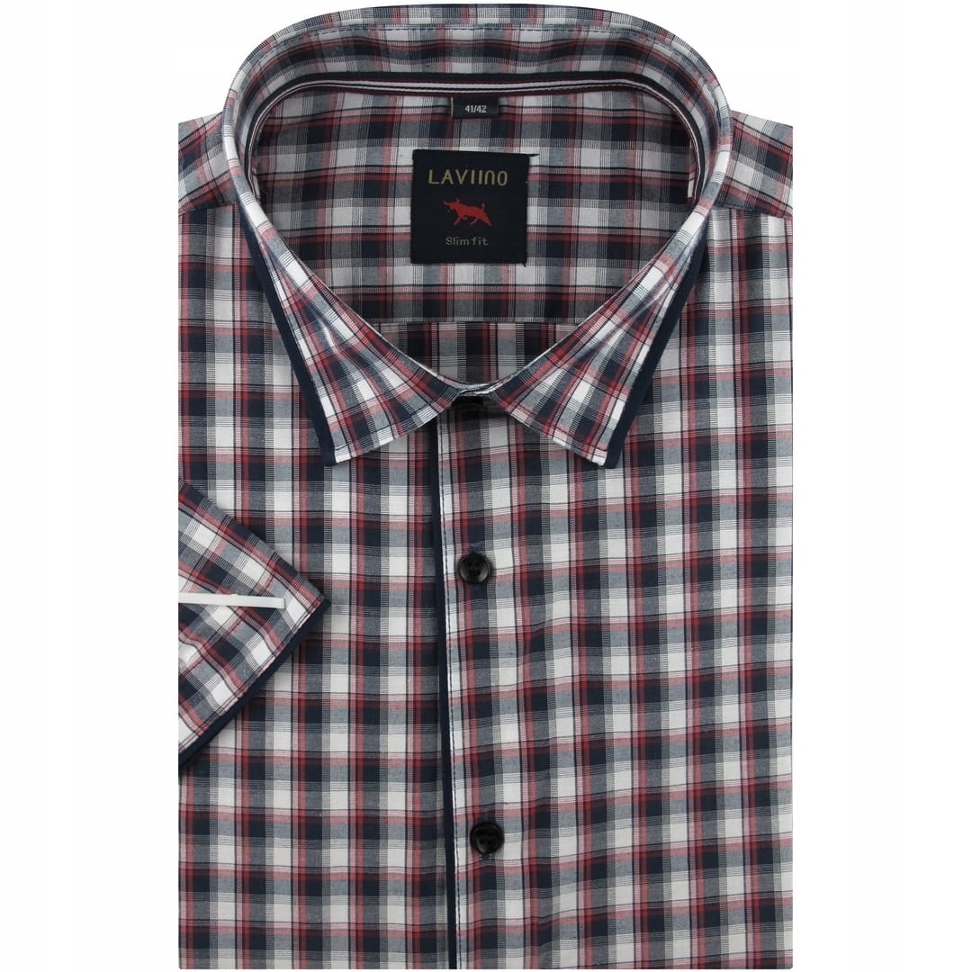 

Koszula Męska Elegancka z lamówką do pracy N178