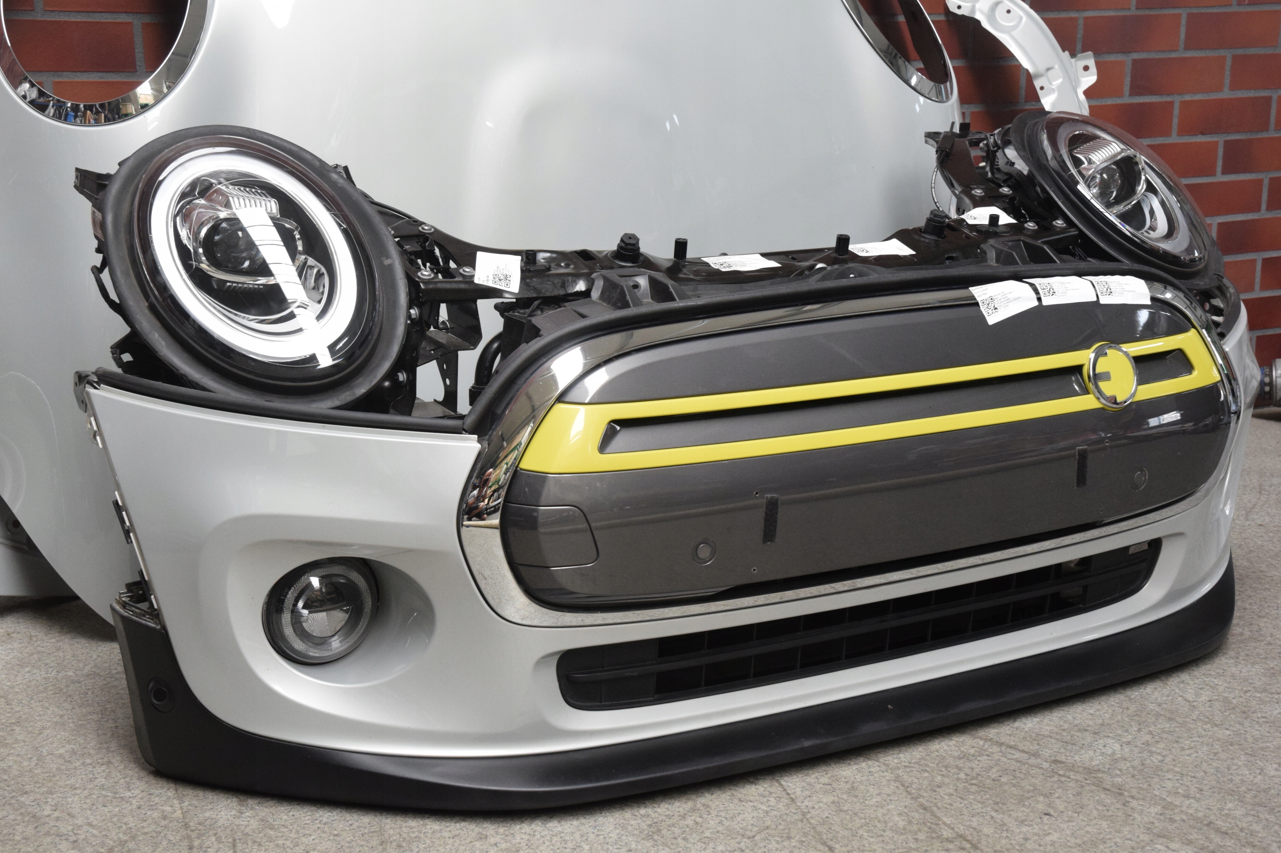 bonnet radiators, wall lights LED bumper MINI COOPER F56 LCI BEV