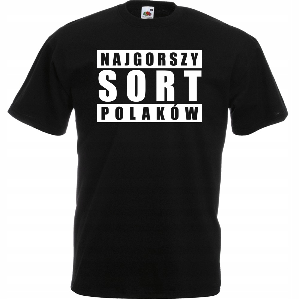 

Koszulka z nadrukiem Gorszy Sort Polaków S czarna
