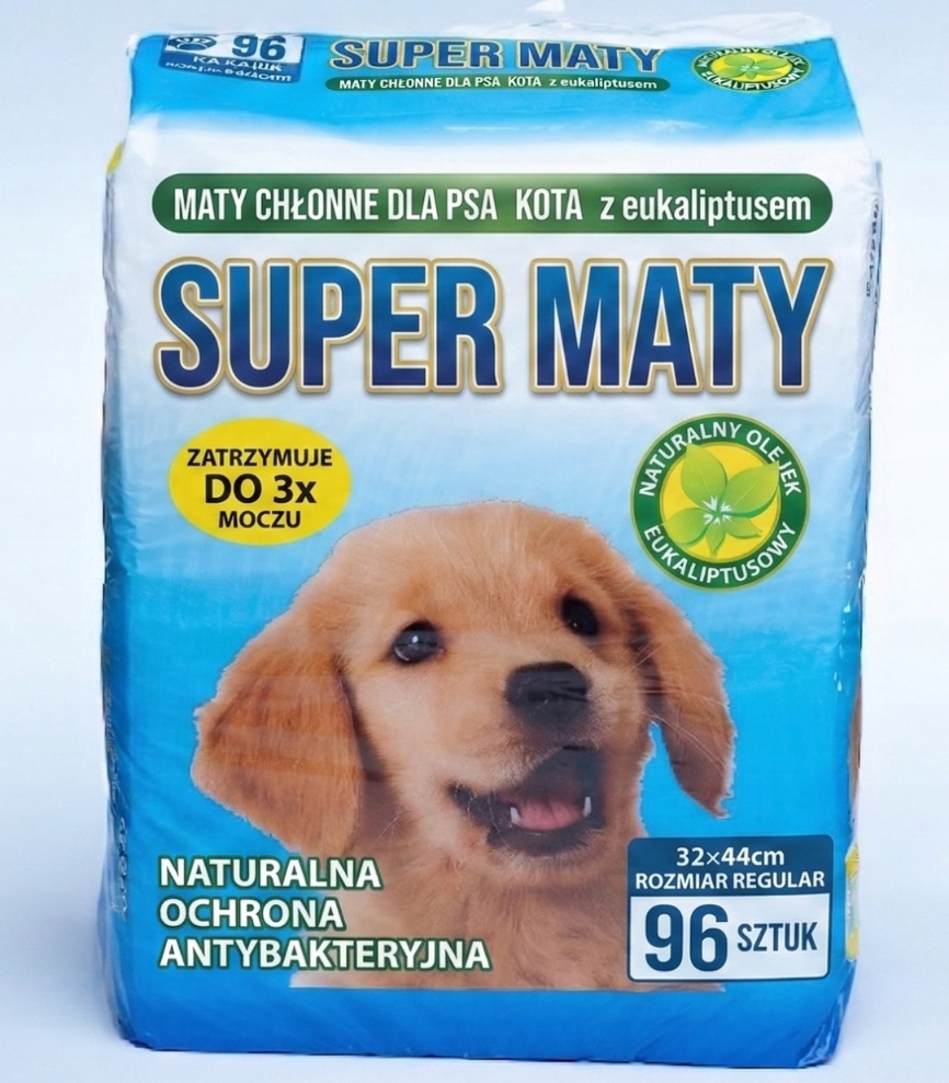 Superabsorpční 4vrstvé tréninkové podložky pro psy a kočky s eukalyptovým