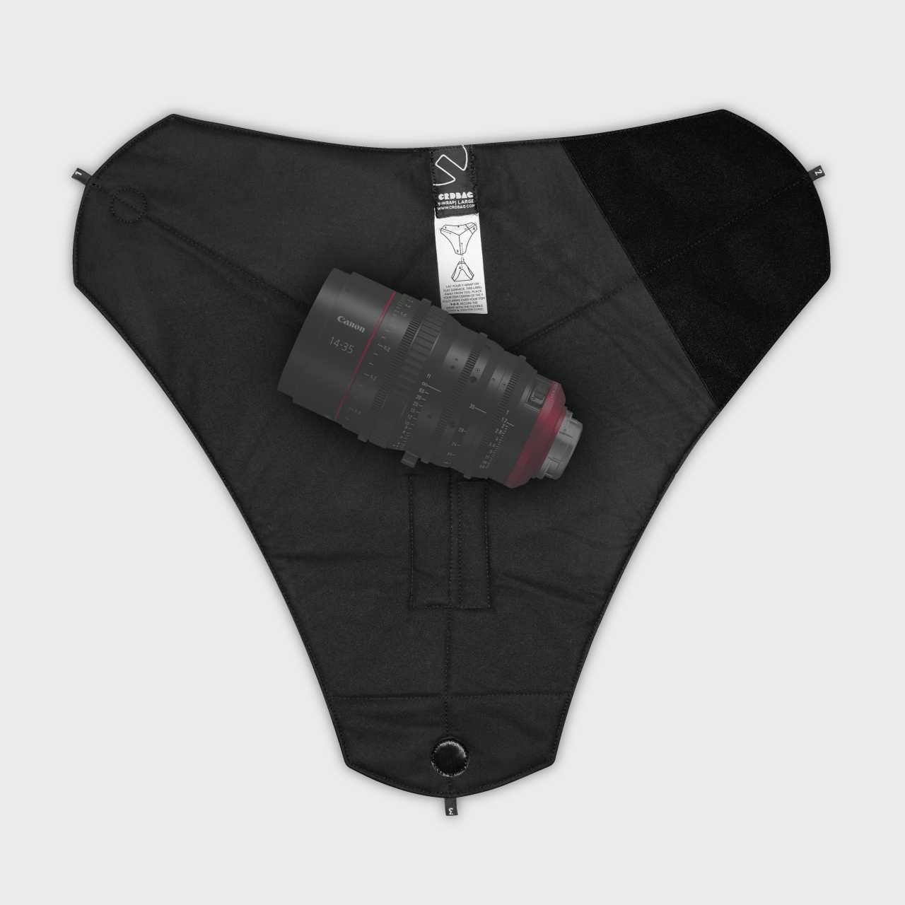 Velké pouzdro pouzdro na objektiv Y-wrap Crdbag