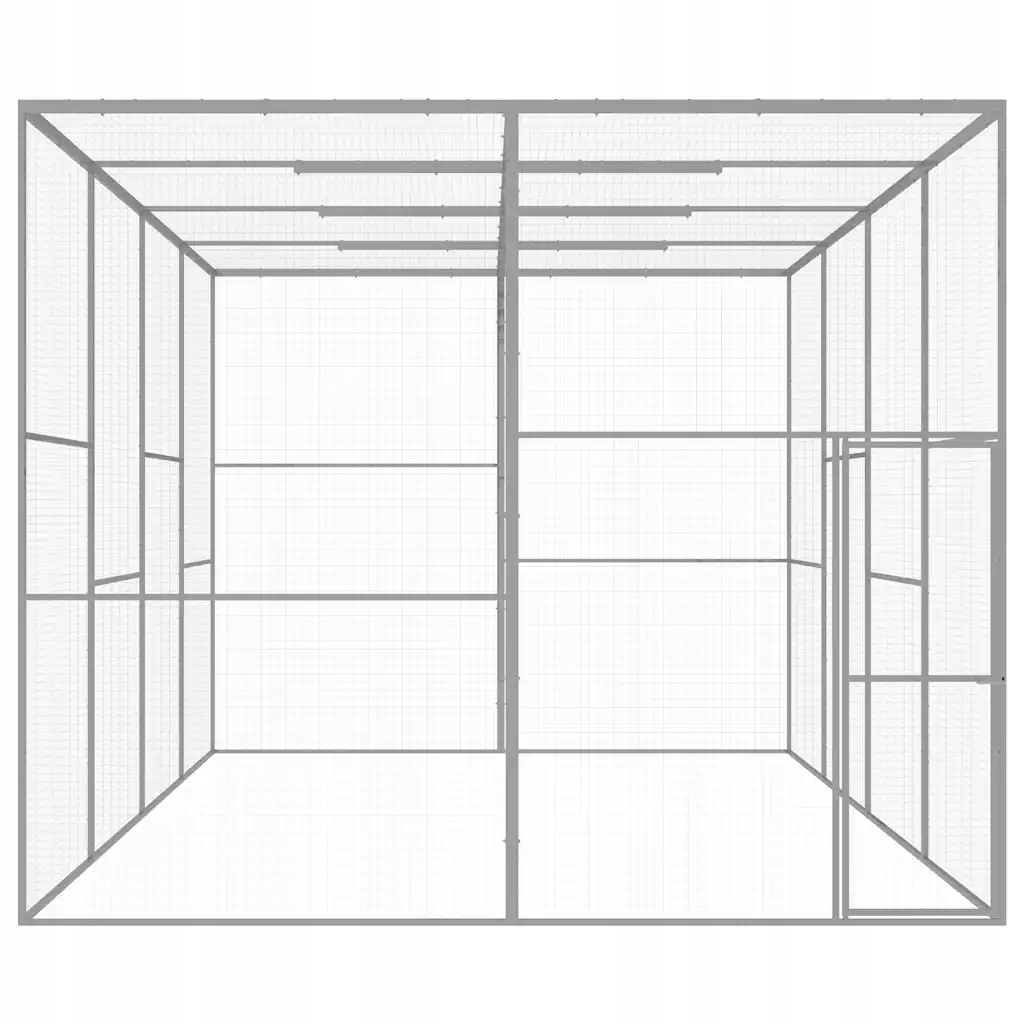 Levně vidaXL Klec pro kočky, 6 x 3 x 2,5 m, ocel galvanizovaná