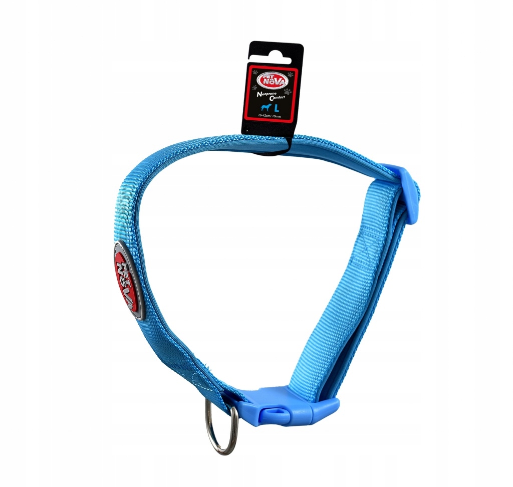 

Pet Nova Regulowana Obroża nylon Comfort L Błękit