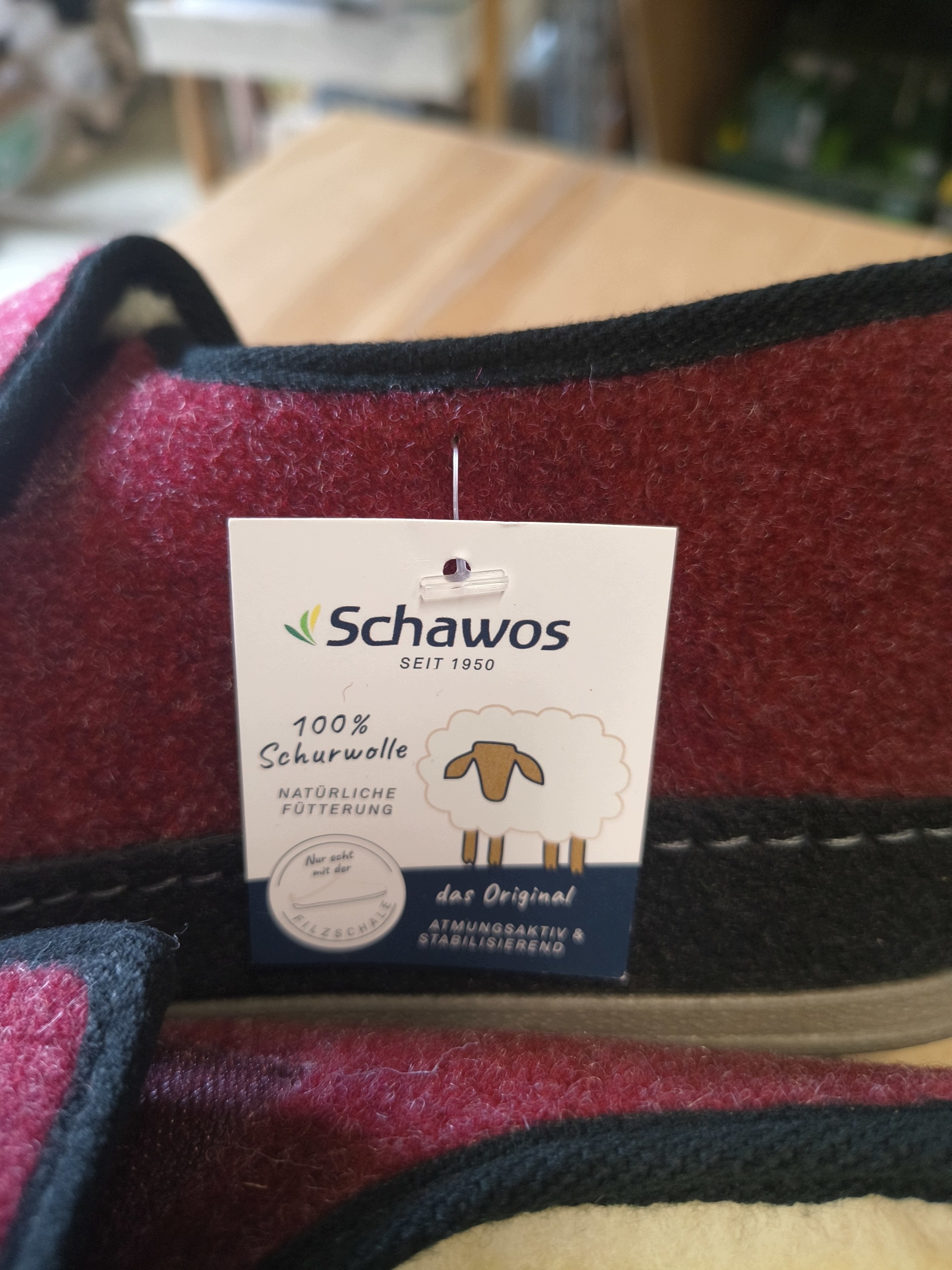 Schawos Kapcie filcowe z wełny 2064-24WV 40 — zdjęcie 4