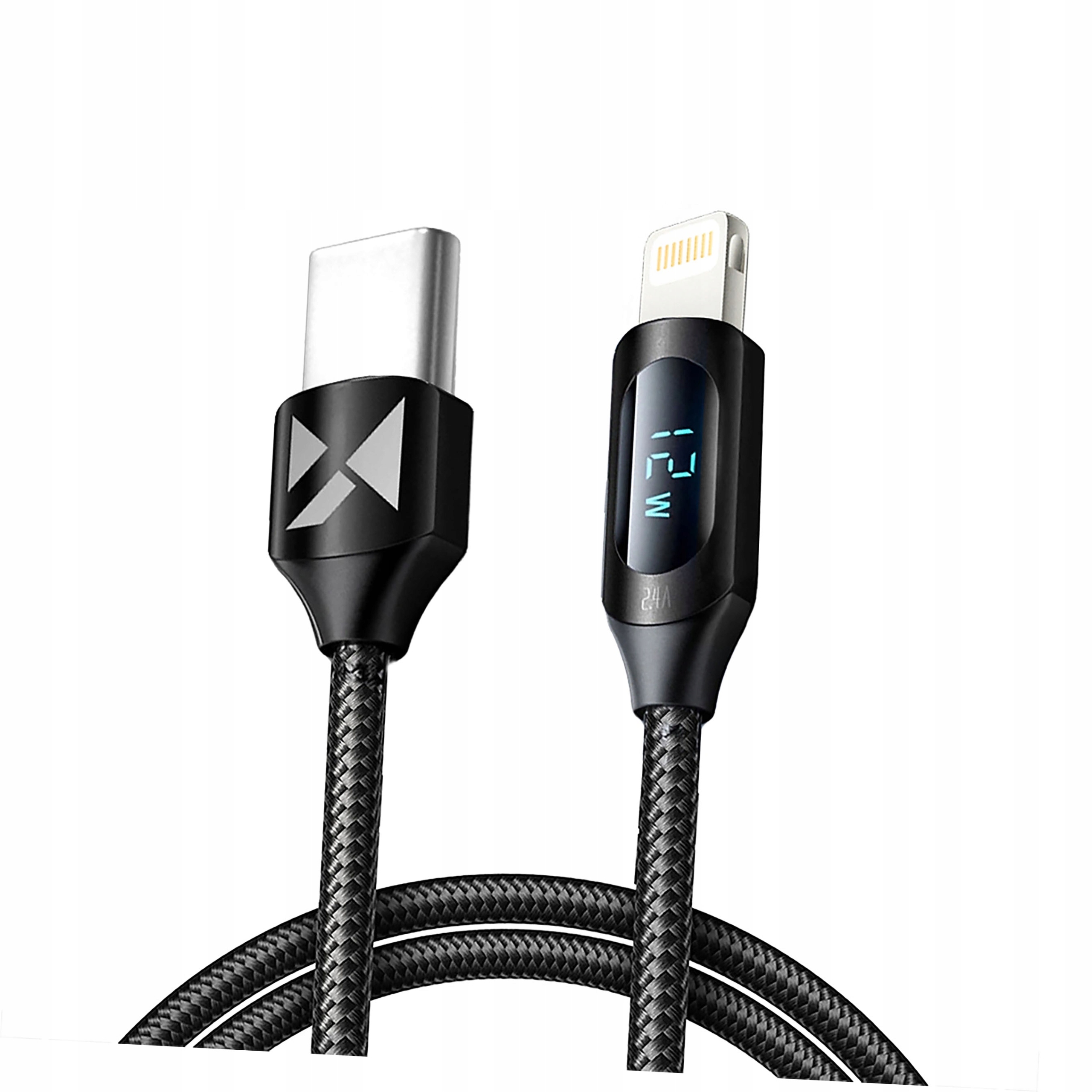 Kabel Wozinsky WUCLC1 Lightning Usb-c 36W 480Mb/s 1m czarny