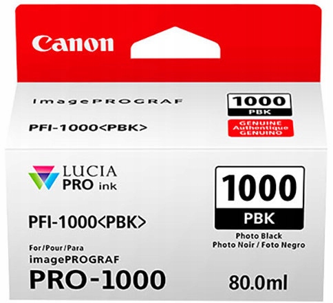 Canon PFI-1000 Pbk, photo čierny 0546C001