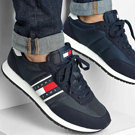 Boty Tommy Hilfiger Tjm Classic Runner Tenisky Kožené Sportovní 46