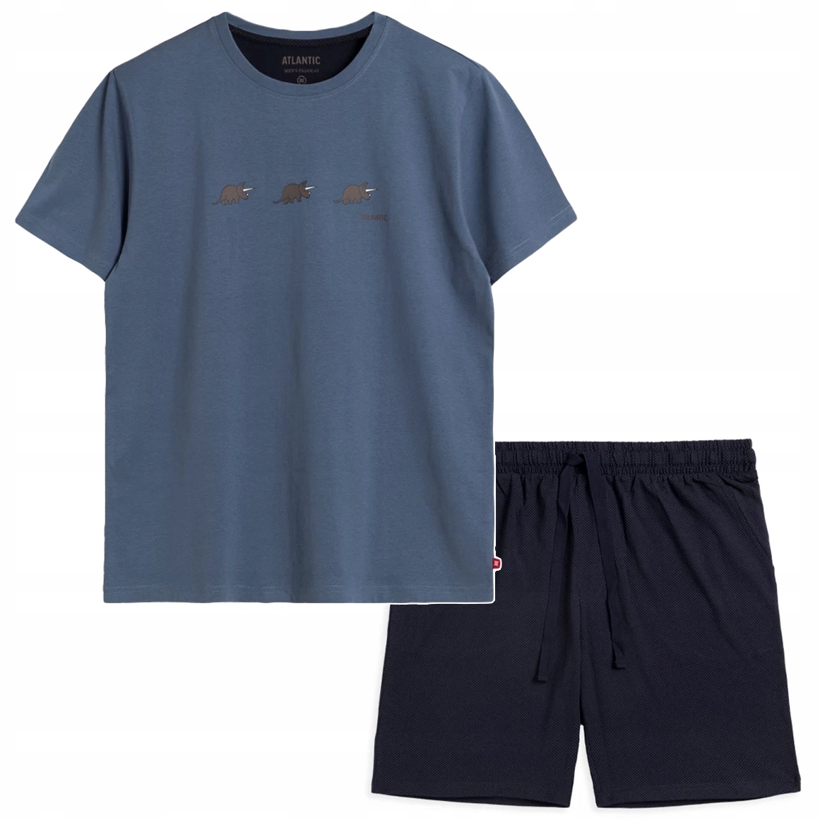 Atlantic NMP-371 pánské bavlněné pyžamo s krátkým rukávem Letní M