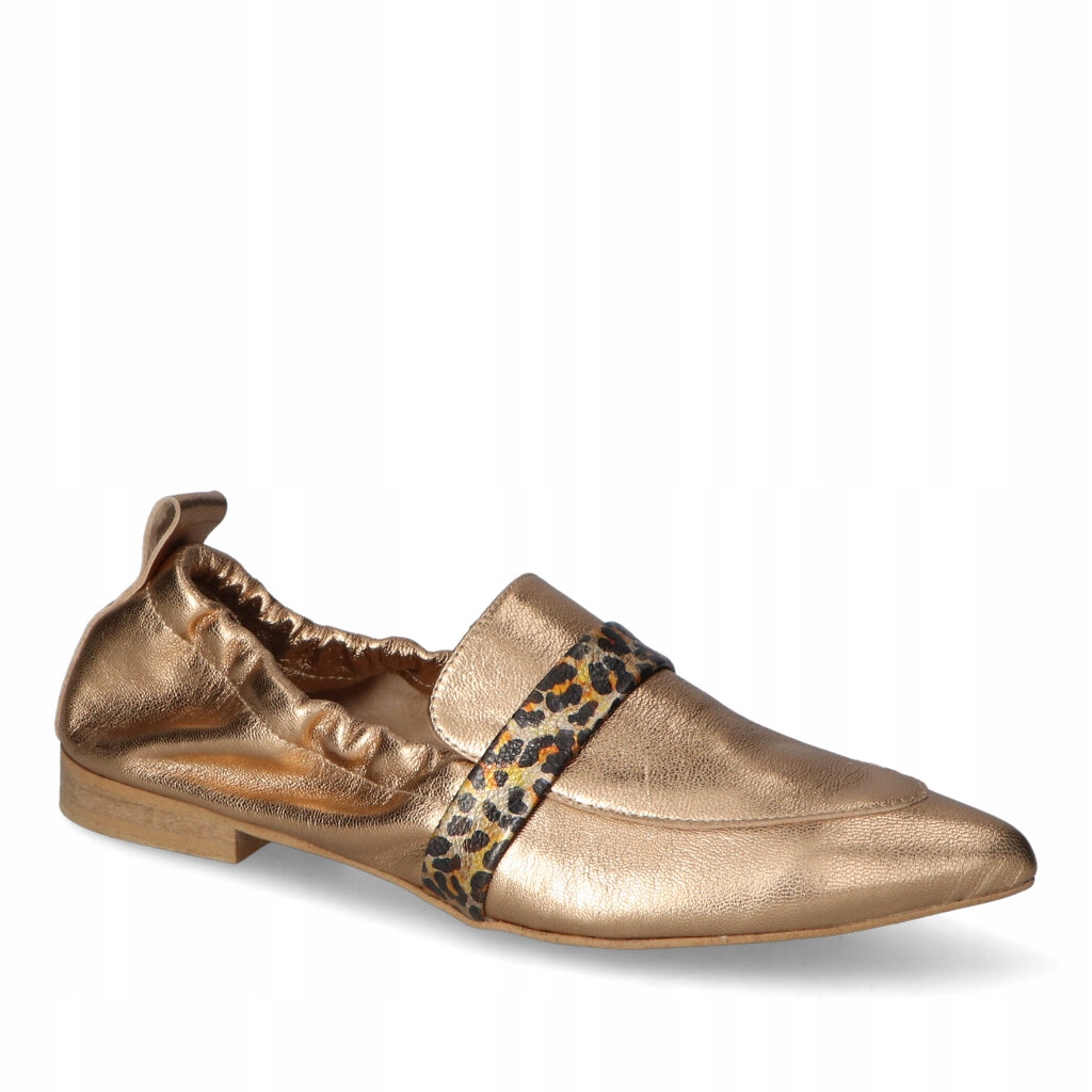 Dámské polobotky Flisella Zlaté Lico Kožené 36