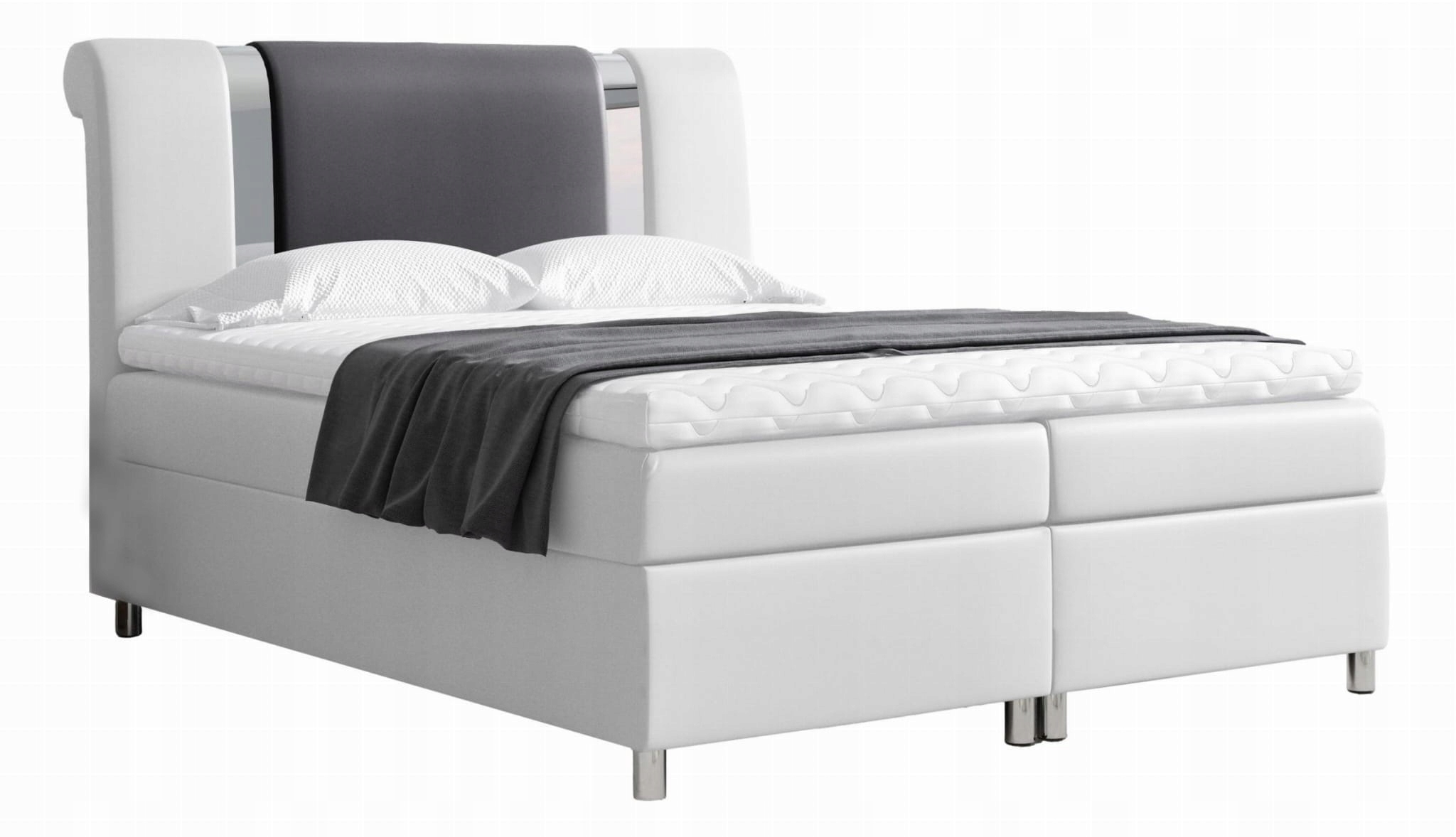 Kontinentální postel 200 x 200 cm s úložným prostorem různé barvy Leiria