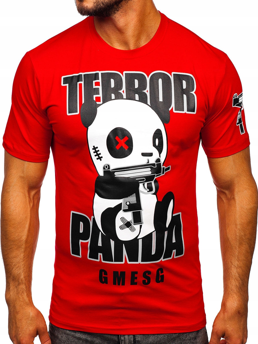 

T-shirt Męska Z Nadrukiem Czerwony 2291 Denley_s