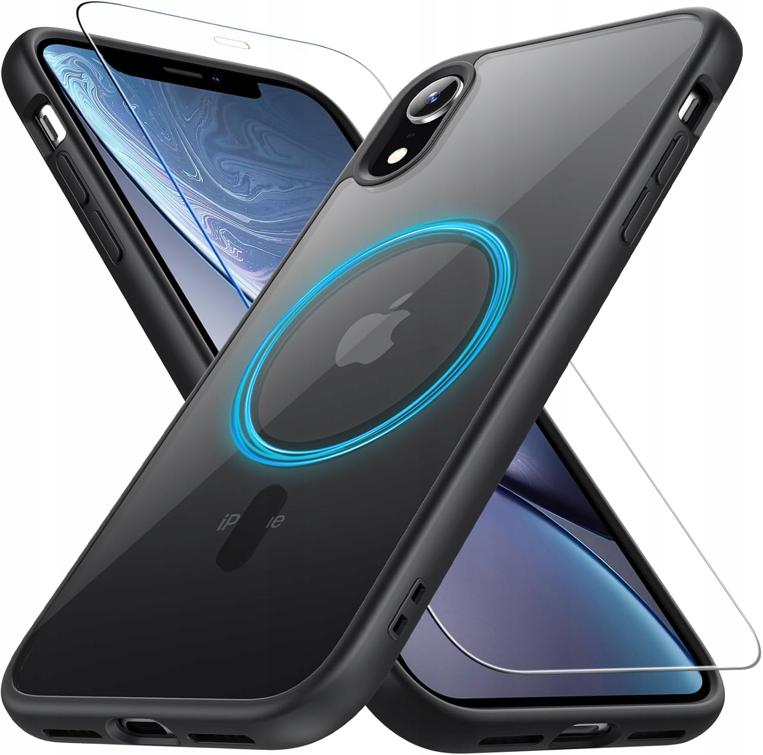 Iphone Xr Szkło Hartowane w Etui, case, pokrowce i obudowy