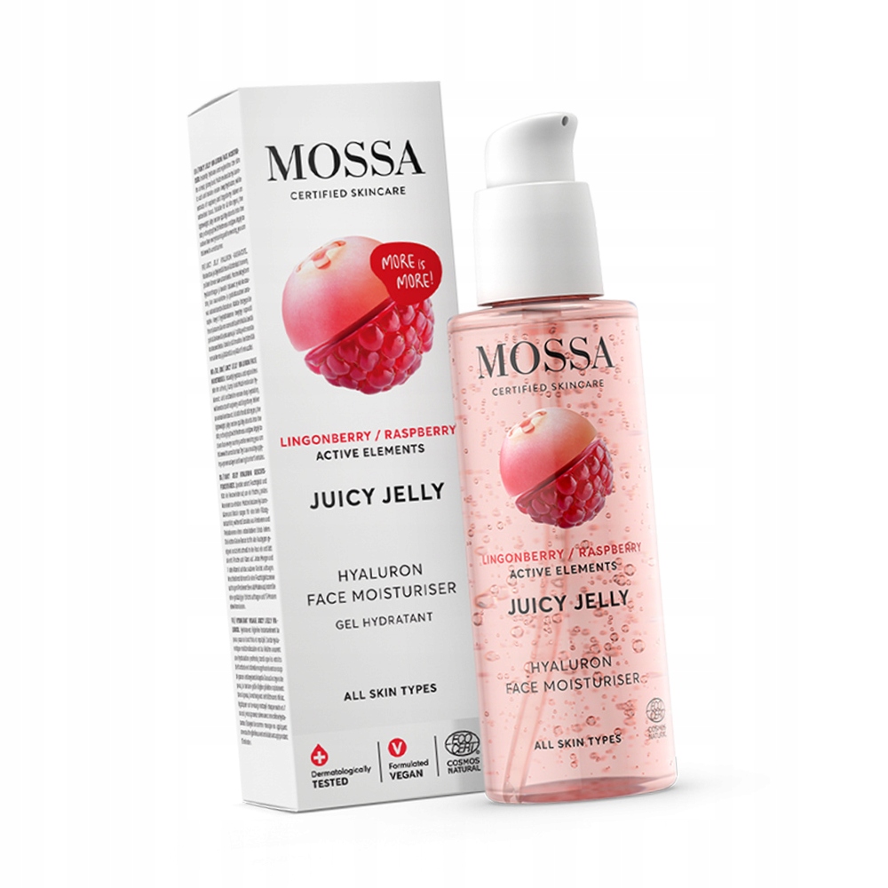 Hydratační Želé Mossa by Madara s malinami a brusinkami 100 ml