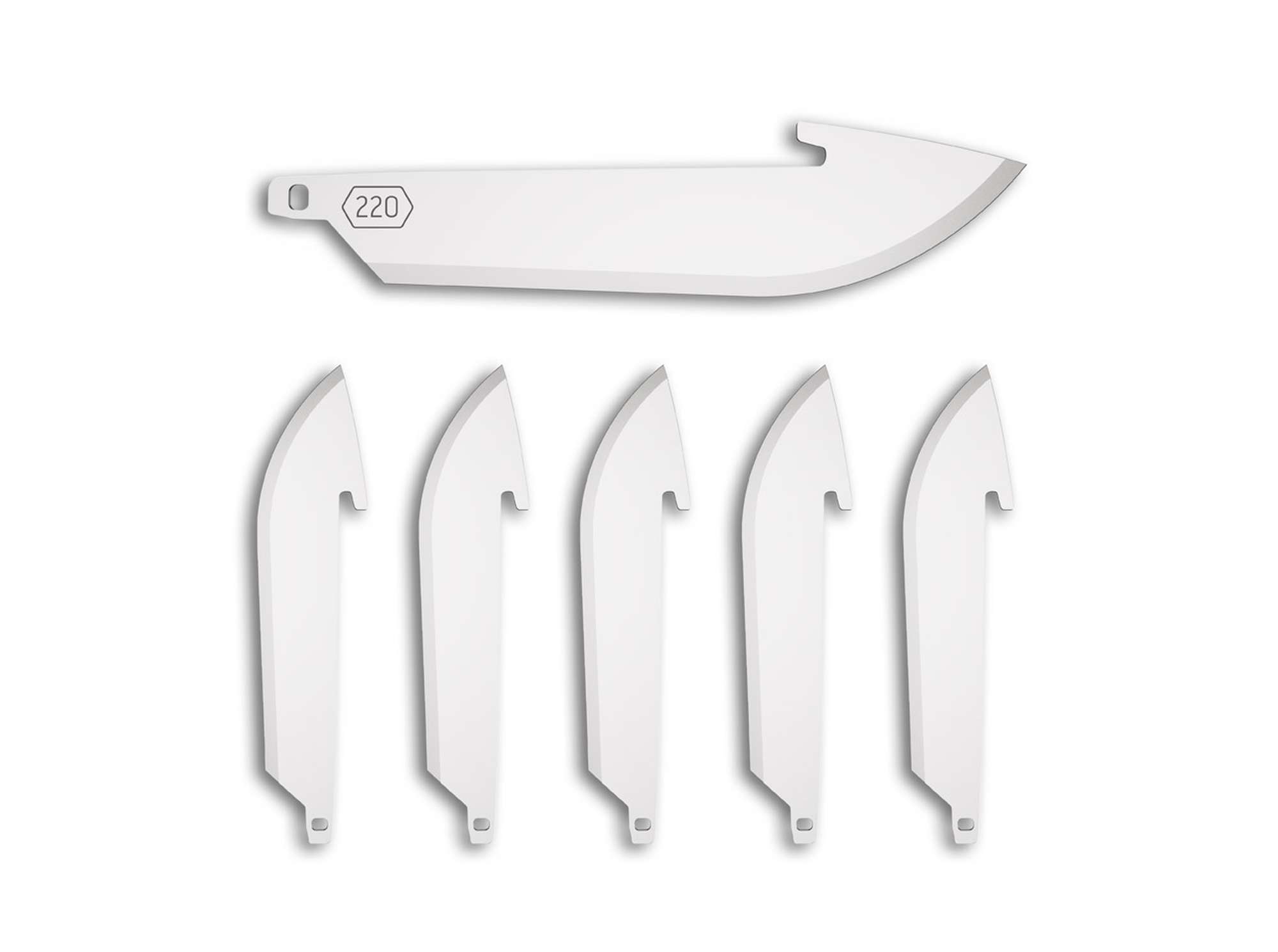6 ostrzy Outdor Edge Drop-Point 220