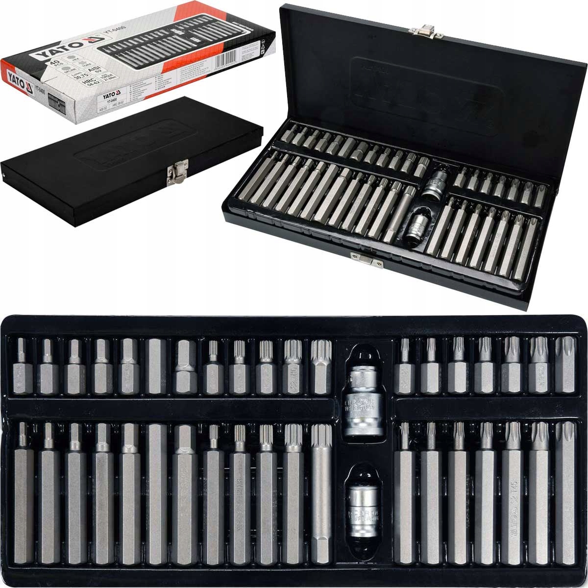 

Zestaw bitów końcówki imbus torx spline 40el. Yato