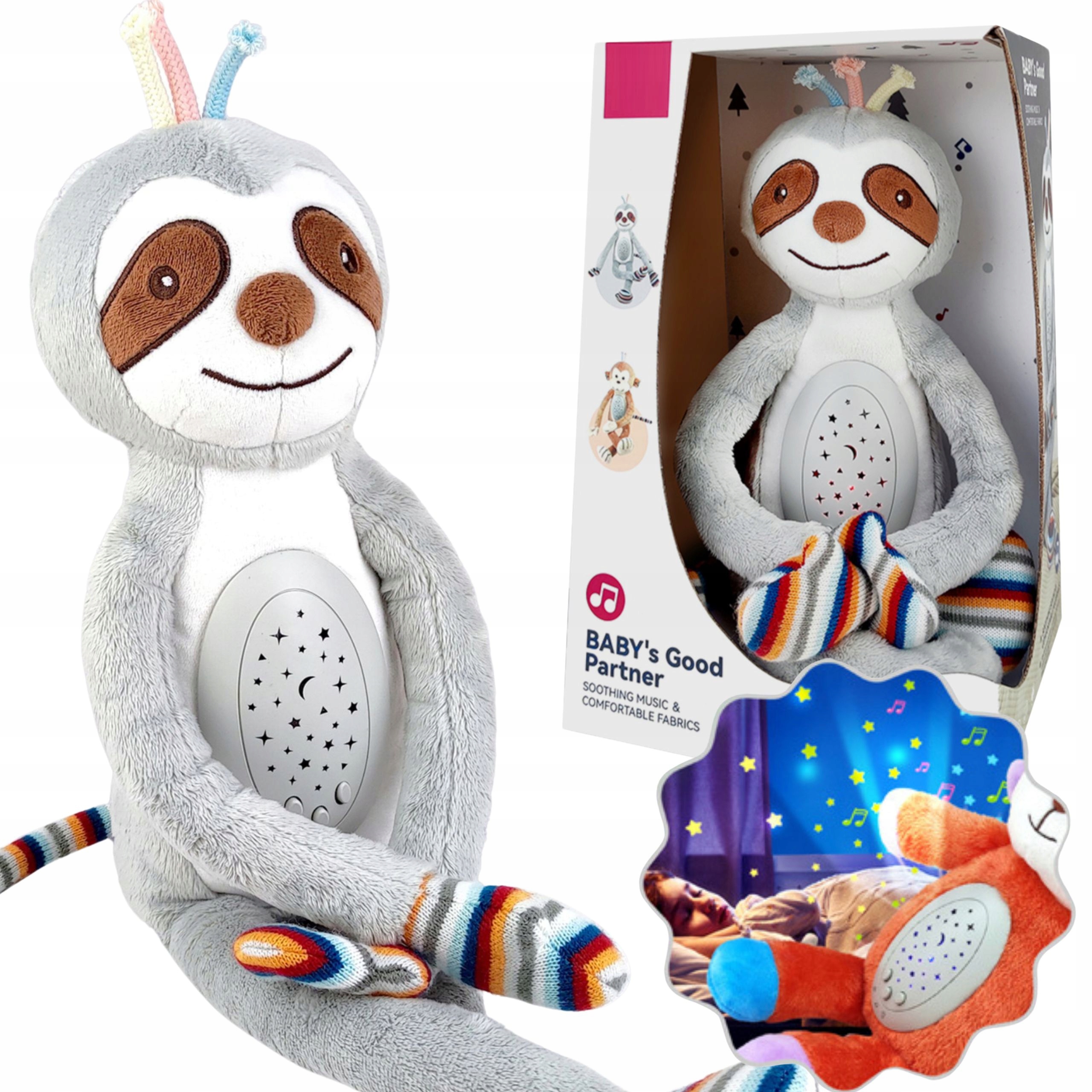 MIŚ SZUMIŚ USYPIACZ PROJEKTOR INTERAKTYWNA PRZYTULA MASKOTKA ŚWIATŁO DŹWIĘK