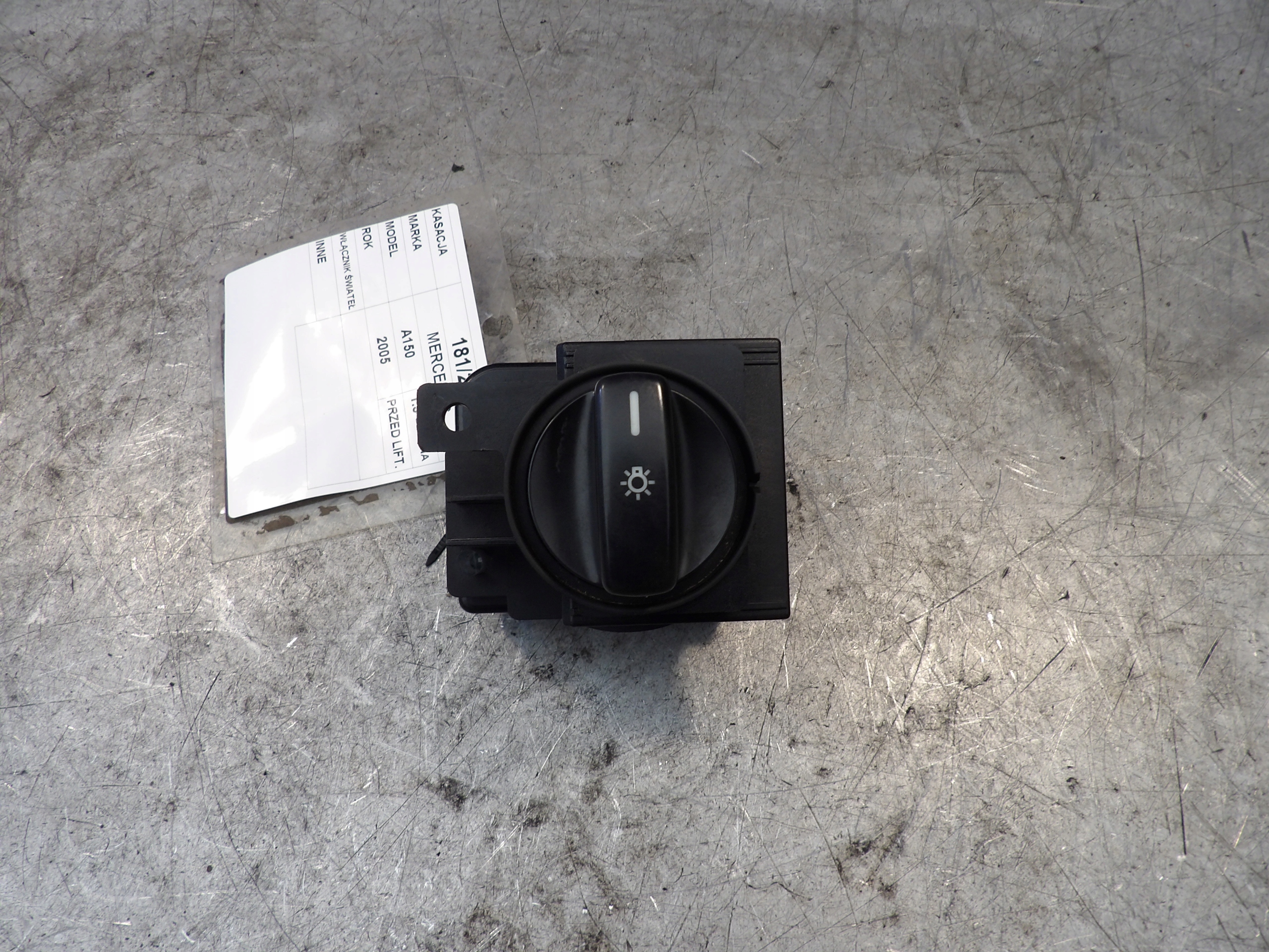 MERCEDES A169 INTERRUTTORE LUCI A1695452204