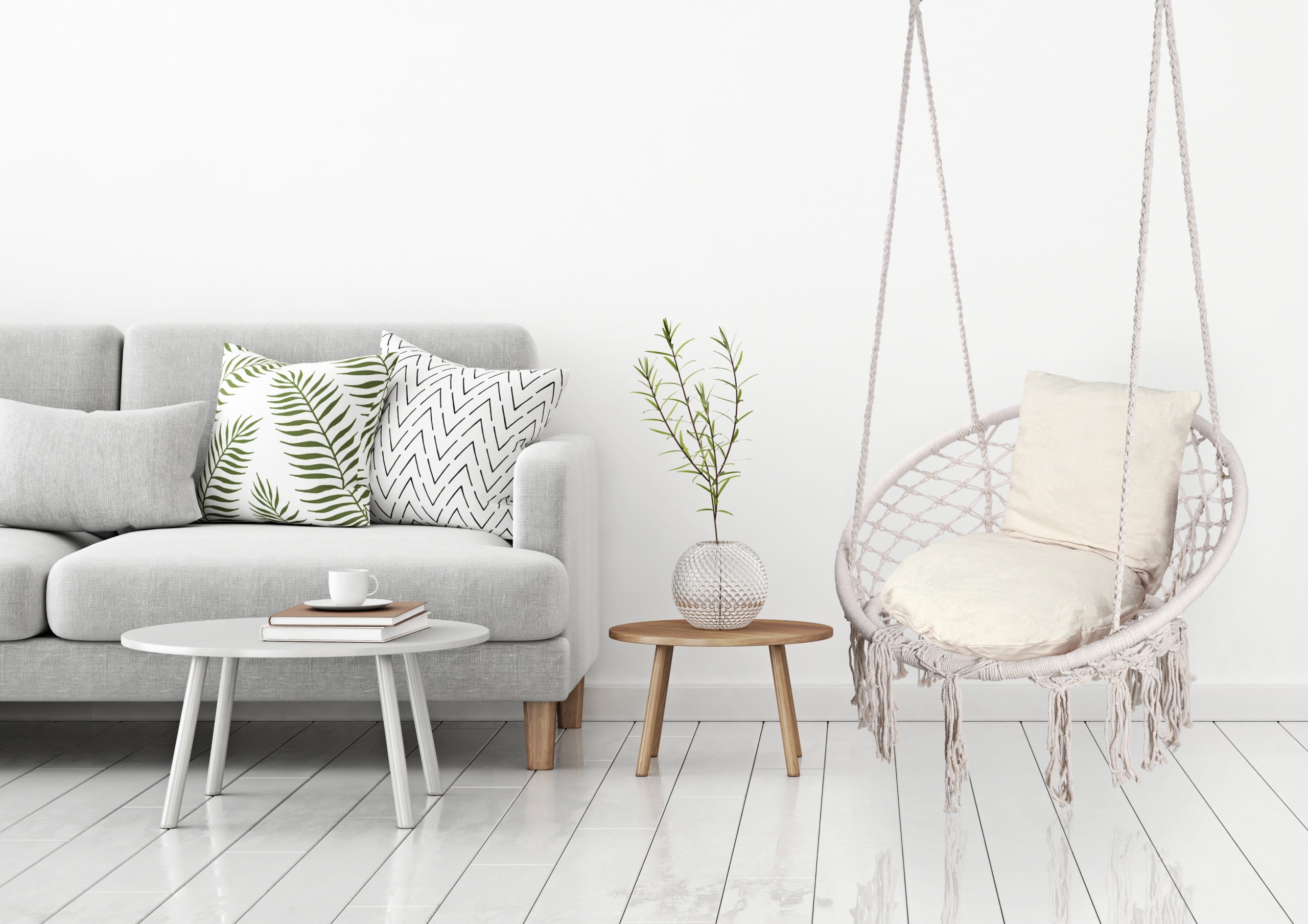 Závěsné Křeslo Houpačka Čapí Hnízdo Zahradní S Polštářem Krémová