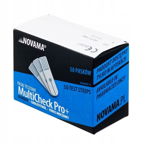 

Novama Multicheck Pro+ Paski testowe do glukozy 50