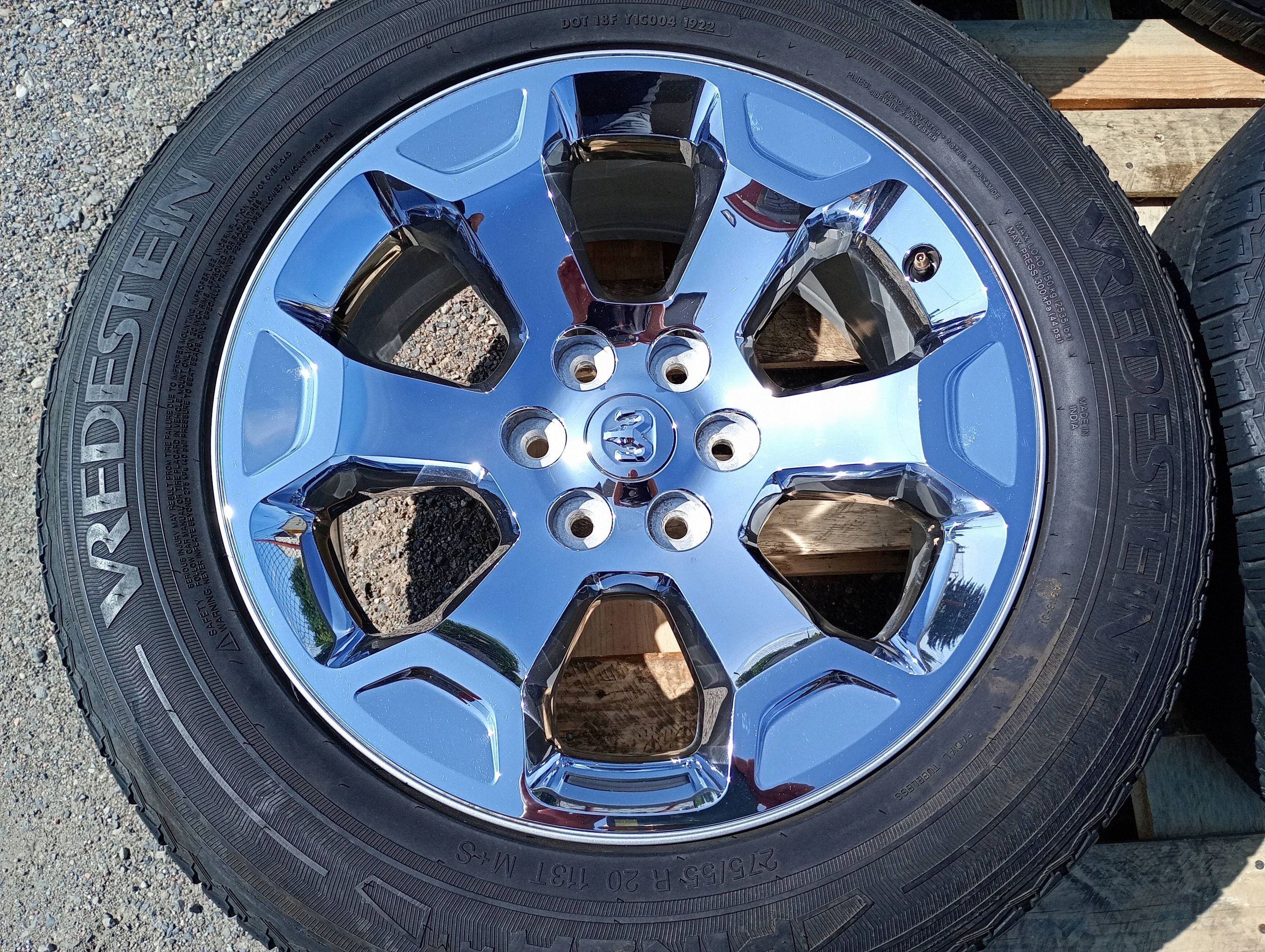 wheels disc discs tyres Chrom 6x139.70 20R komplet Dodge RAM 1500 2019