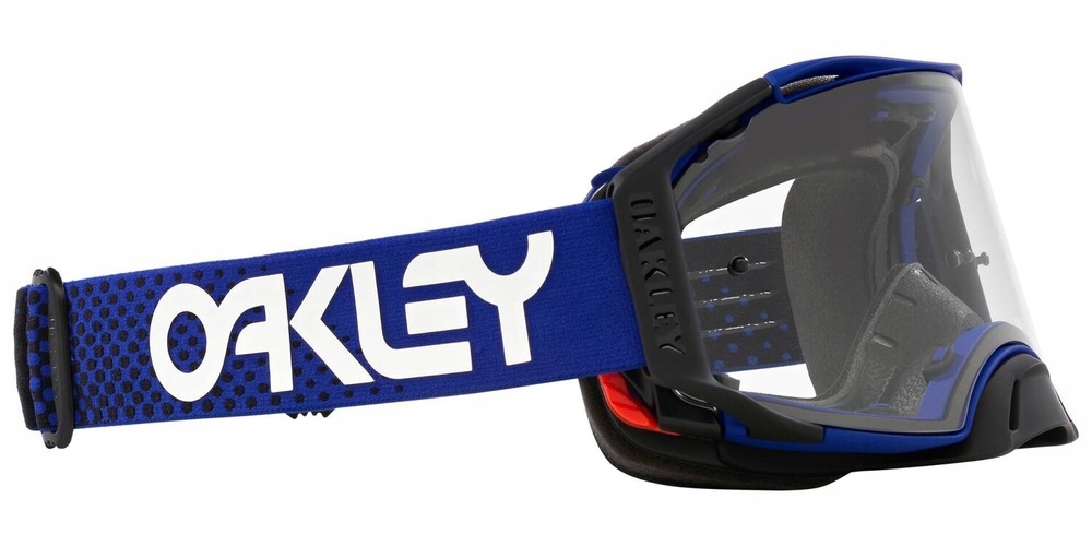 Oakley okuliare Airbrake MX Moto Blue B1B s priehľadným sklom (priehľadný zorník)