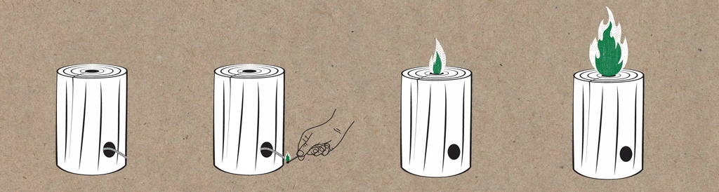 ŚWIECA KOMINKOWA Z DRZEWA LIŚCIASTEGO DO KOMINKA NASTRÓJ PRZY KOMINKU Marka Woodson