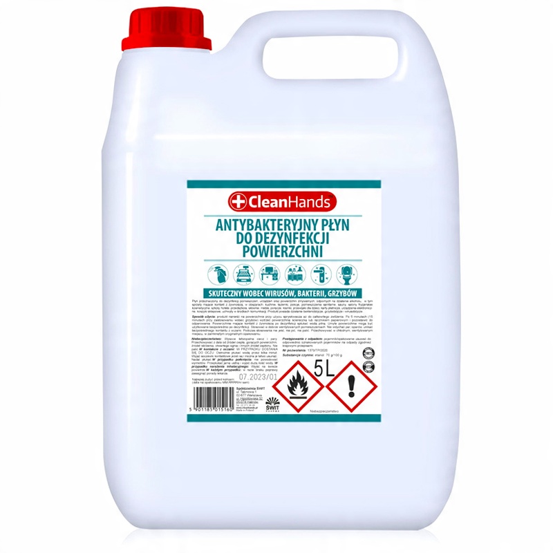 

Płyn do Dezynfekcji Powierzchni CleanHands 5L
