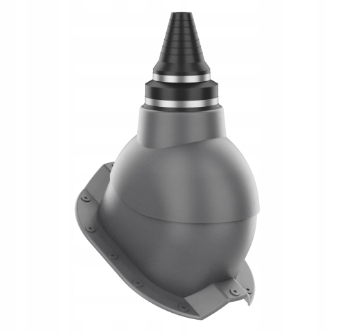 Anténní přechod, těsný střešní průchod Trapez T35 Grafit 7024