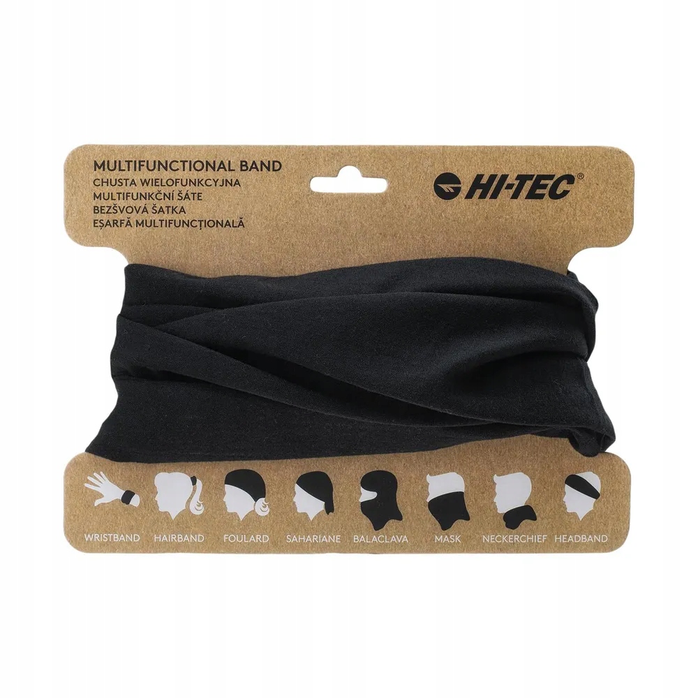 Chusta wielofunkcyjna komin Hi-Tec Temi Black czarny