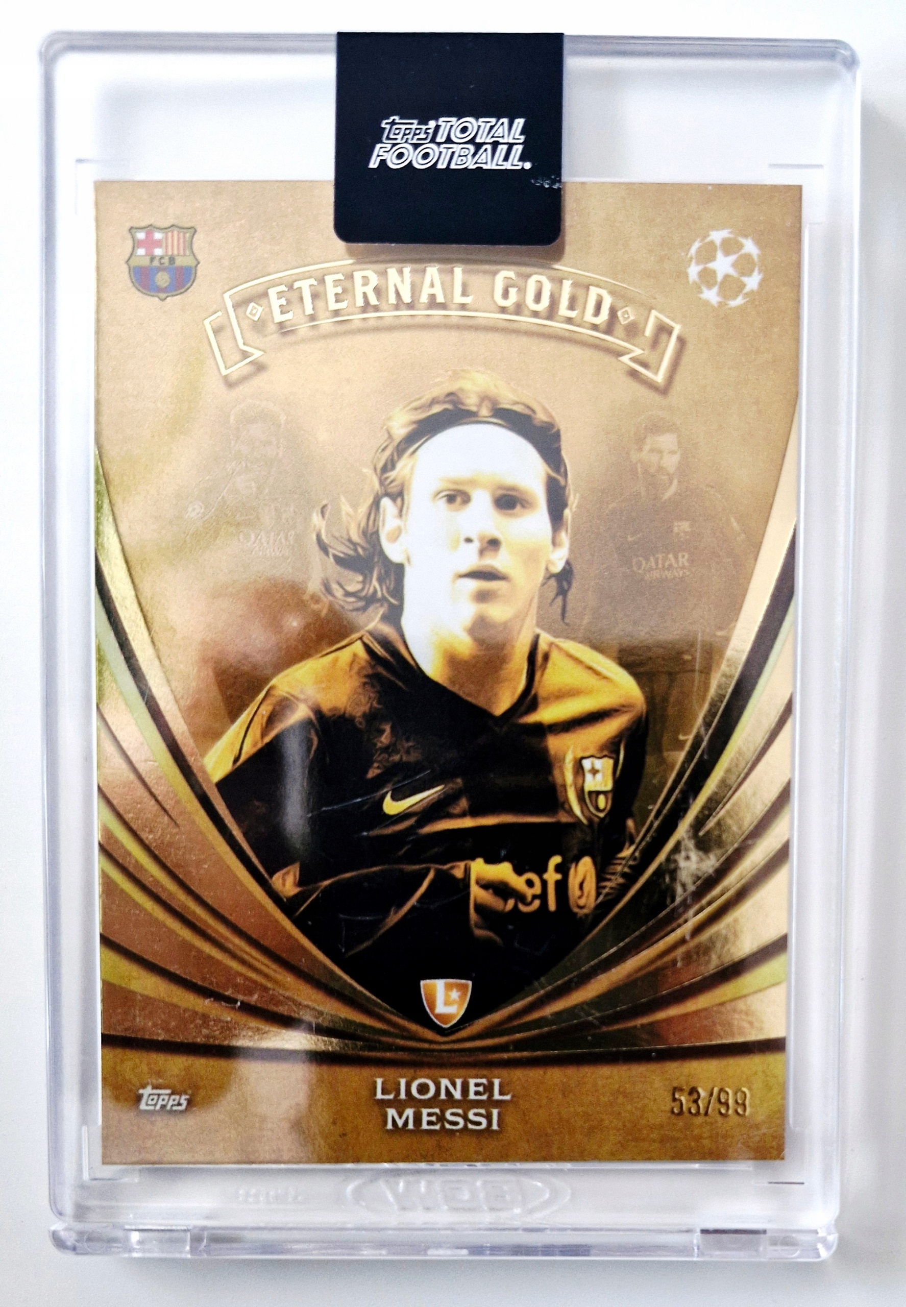 Lionel Messi Topps Total Football 24/25 Eternal Gold Edition 53/99 Barca