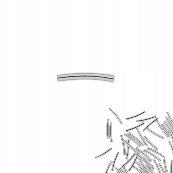 SŁRUR RURL M 1.5x10 mm Rurka Łuk 10 mm Srebro 925