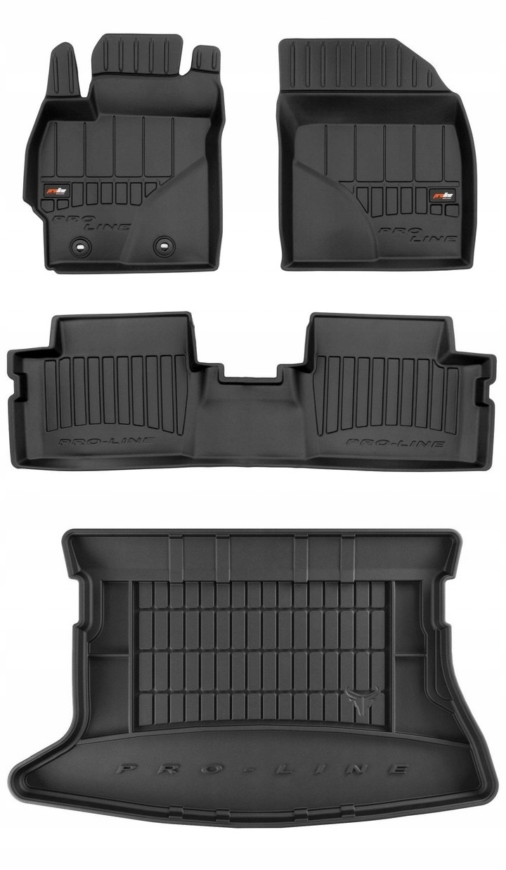 Set 3D gumové rohože Toyota Auris 1 Hb 2006-2012
