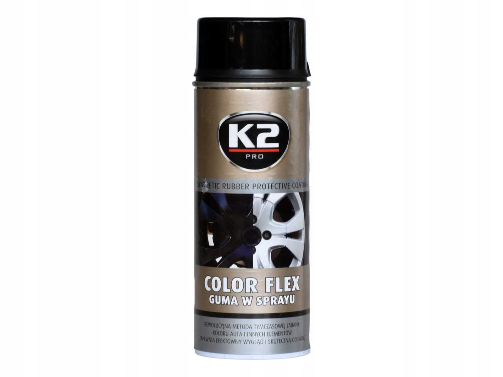 

Guma W Sprayu - K2 Color Flex Czarny Połysk 400 ML