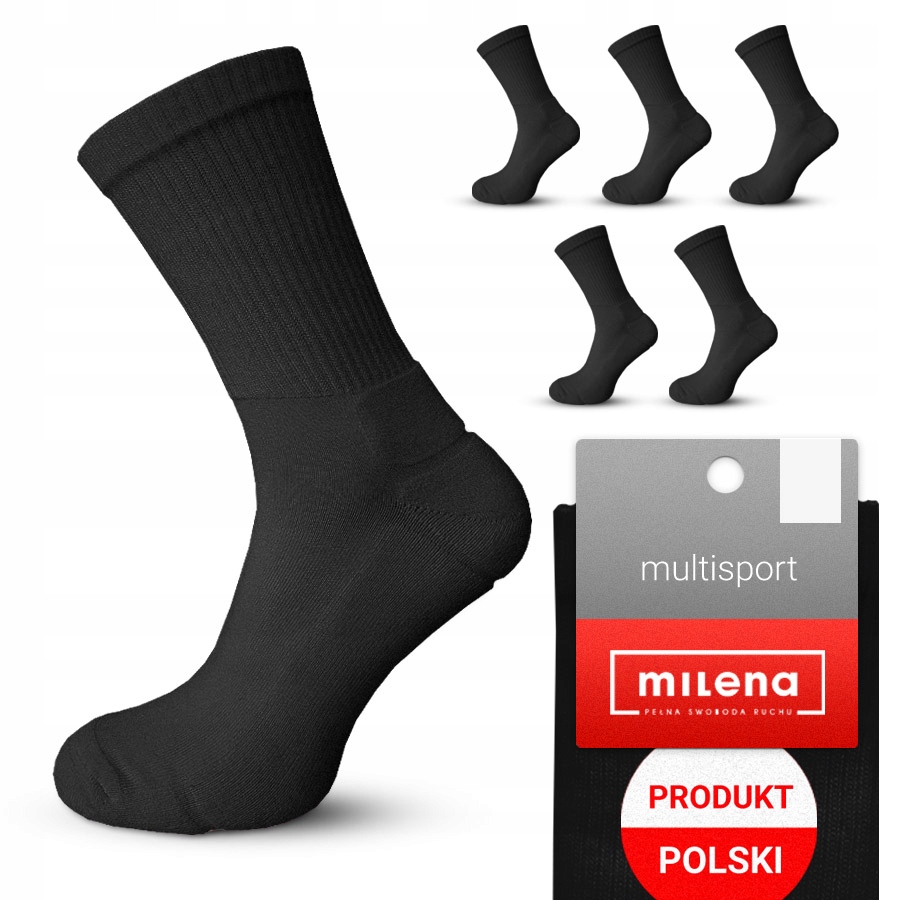 

Skarpety męskie 1/2 Frotte Milena multisport 41-43