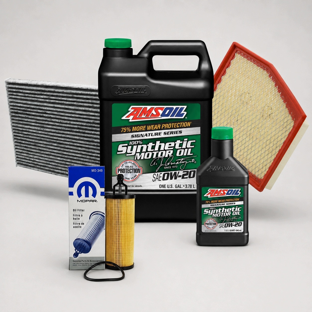 Amsoil 0W20 Signature Series Filtry Chrysler Pacifica 2017-2026 3.6 V6
