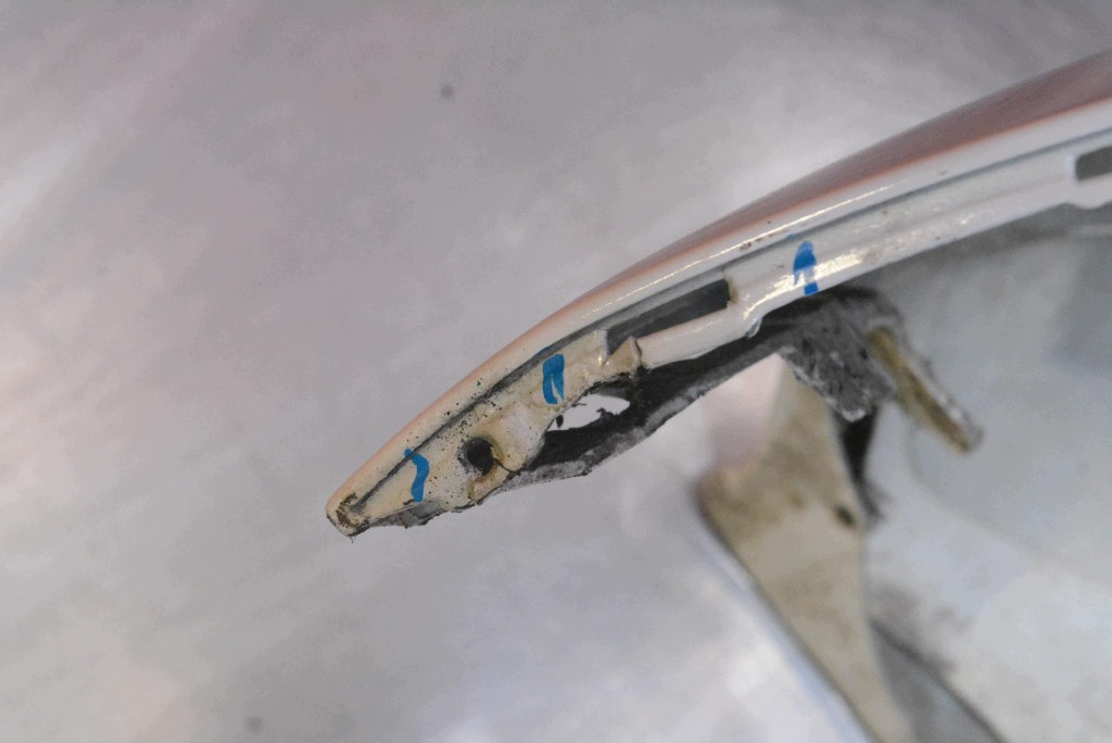 bumper rear part rear LB9A VW SCIROCCO 3 III 08-14