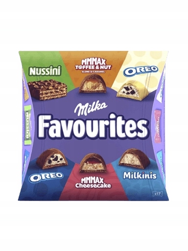Levně 4x Milka Bonboniéra Směs různých čokolád Milka Favourites 95G