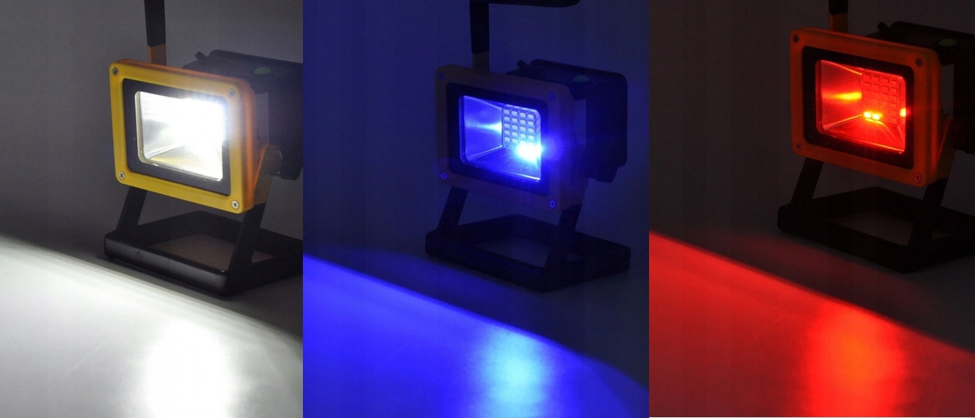 HALOGEN PRZENOŚNY LED LAMPA ROBOCZA AKUMULATOR NAŚWIETLACZ REFLAKTOR 100W Marka LED