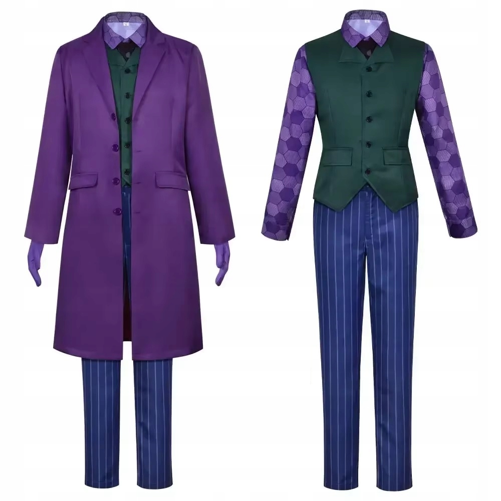Obleček Joker fialový L kostým převlek kostým komplet Halloween