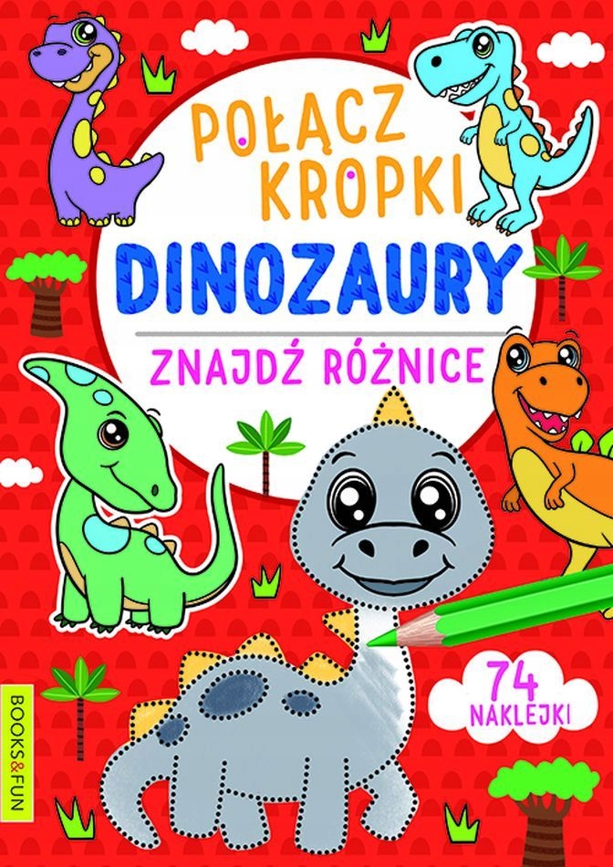 

Połącz Kropki Znajdź Różnicę Dinozaury +naklejki