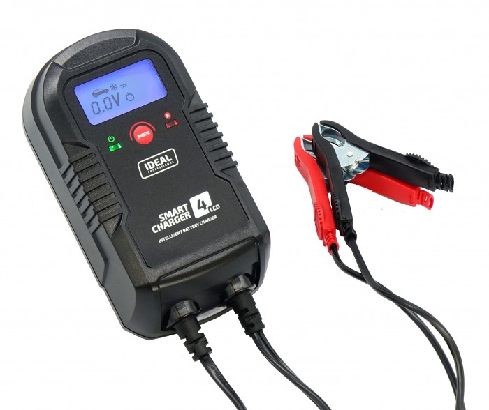 IDEAL SMART CHARGER 4 LCD Prostownik Do Ładowania 4A 6/12V Marka Ideal