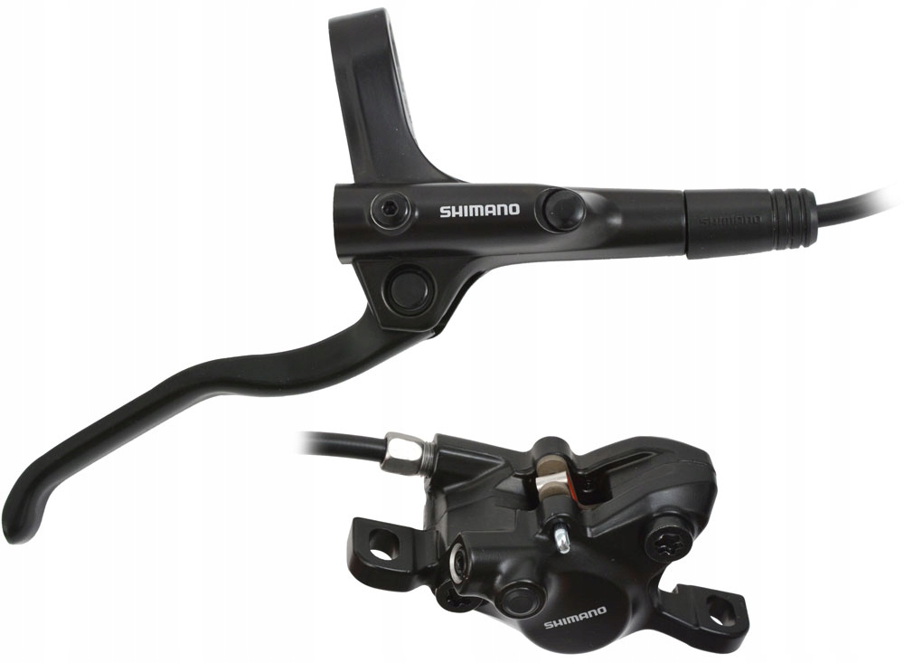 Hamulec hydrauliczny Shimano MT200 tylny zestaw zalany klamka zacisk tył