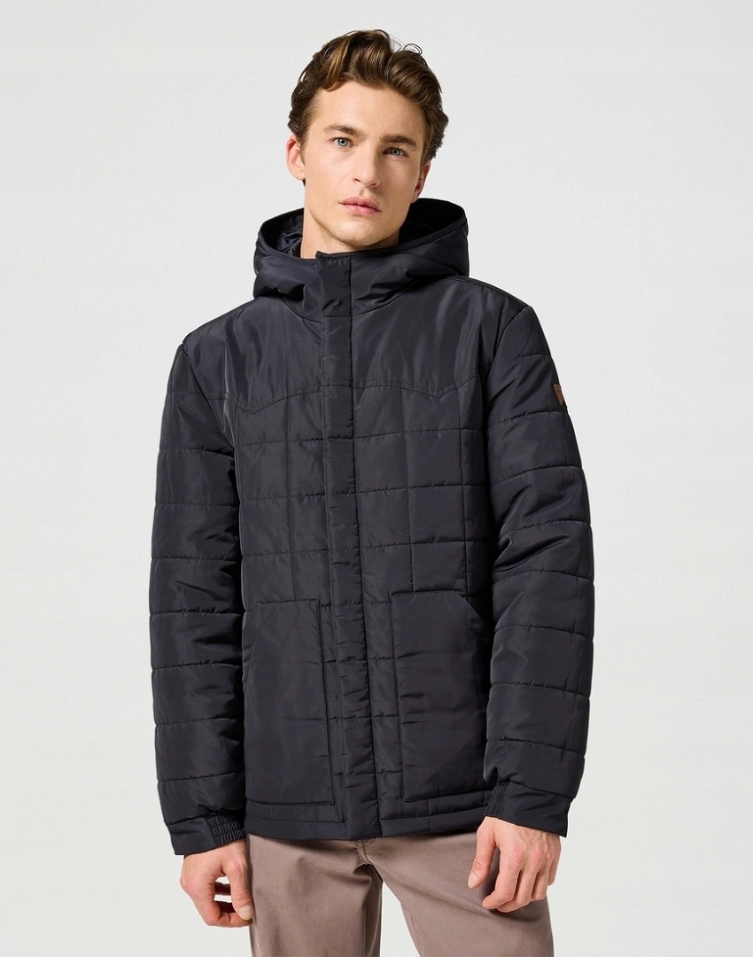 Pánská přechodová bunda Wrangler Transitional Puffer Black 112357422 XXL