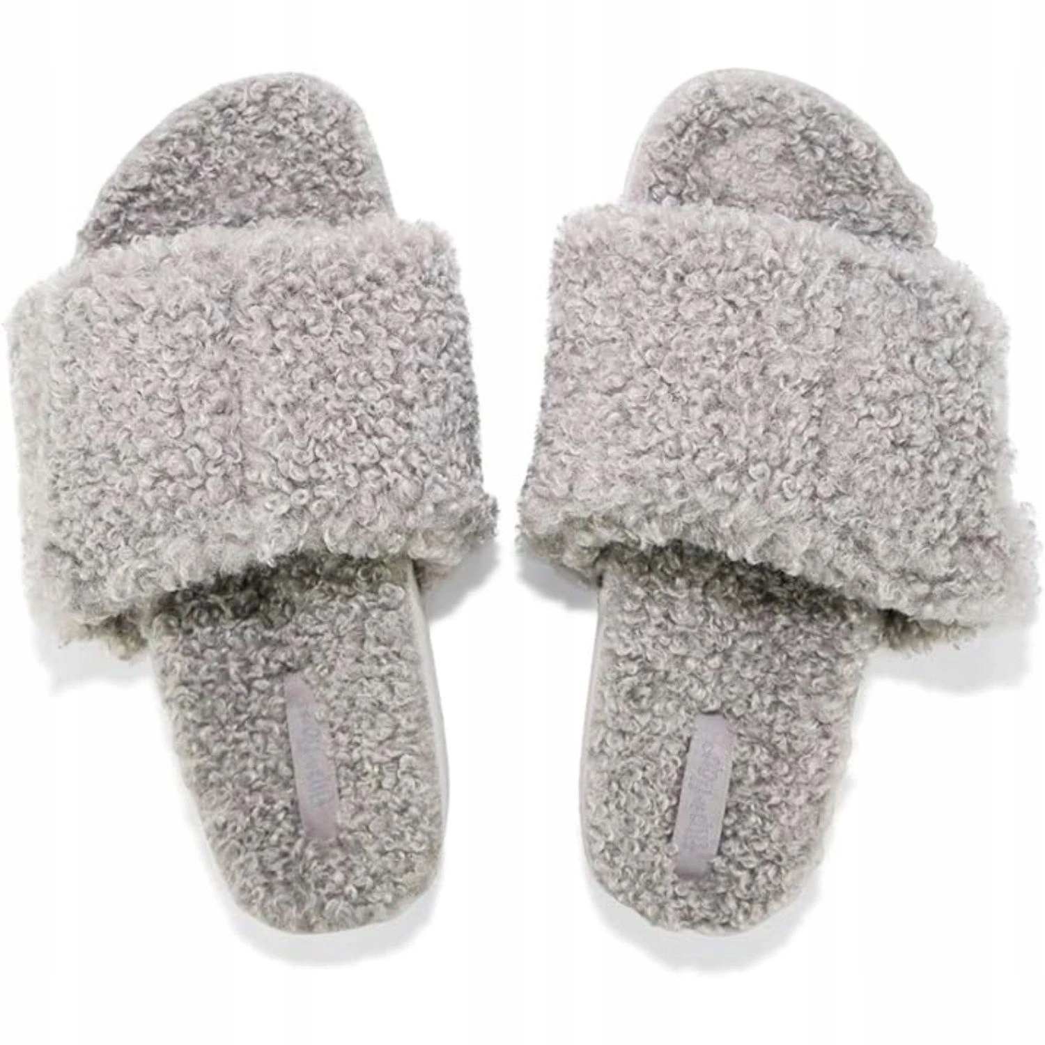 Dámské Papuče Flip Flop Pool*curly šerpa šedé, teplé, pro domácí použití, vel. 36