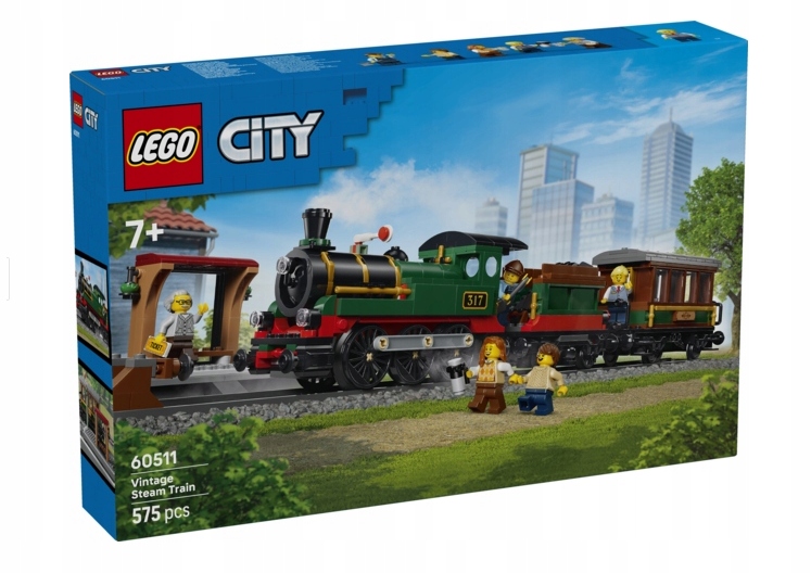 Lego 60511 City Retro Vlak S Parní Lokomotivou